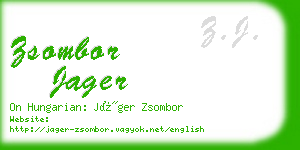 zsombor jager business card